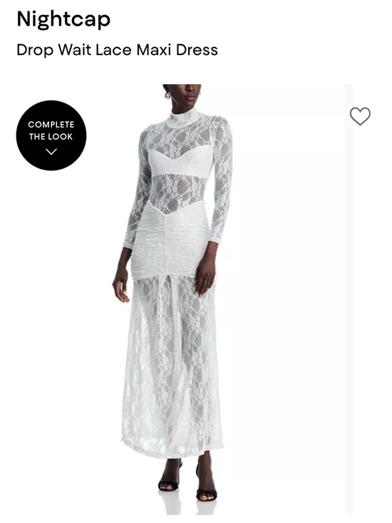 Nightcap Dresses & Skirts - Nightcap White Lace Drop-Waist Maxi Dress